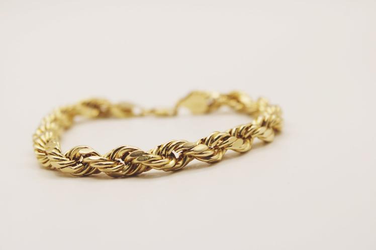 14k Rope Bravelet 7.5mm