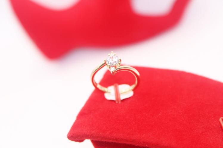 Anillo compromiso/Engemen 14K