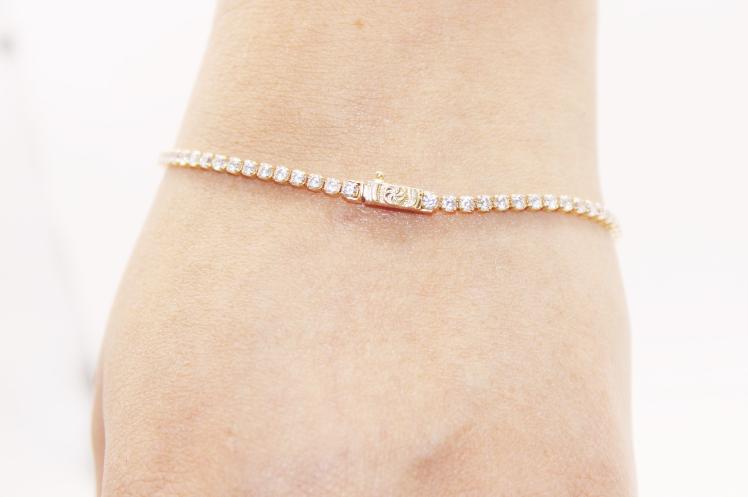 14k Full CZ Bracelet