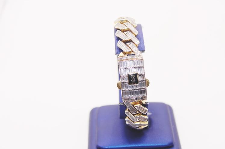 Monaco Bracelet Baguette stone 14k