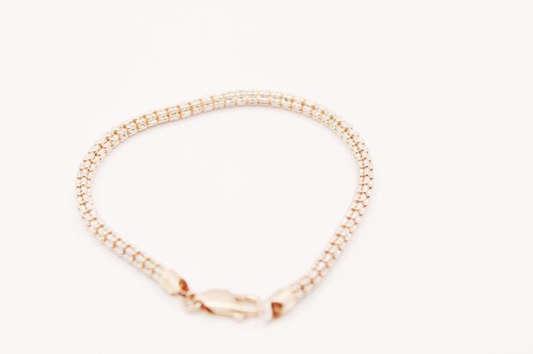 Rose Gold Moon Ice Bracelet 14k