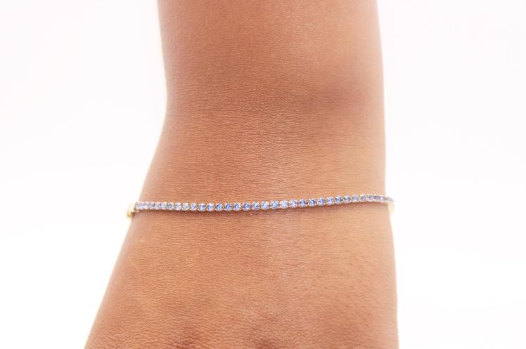14k Blue CZ 14k Bracelet