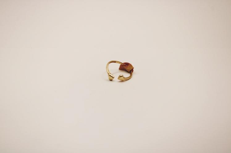 Small open ring 14k