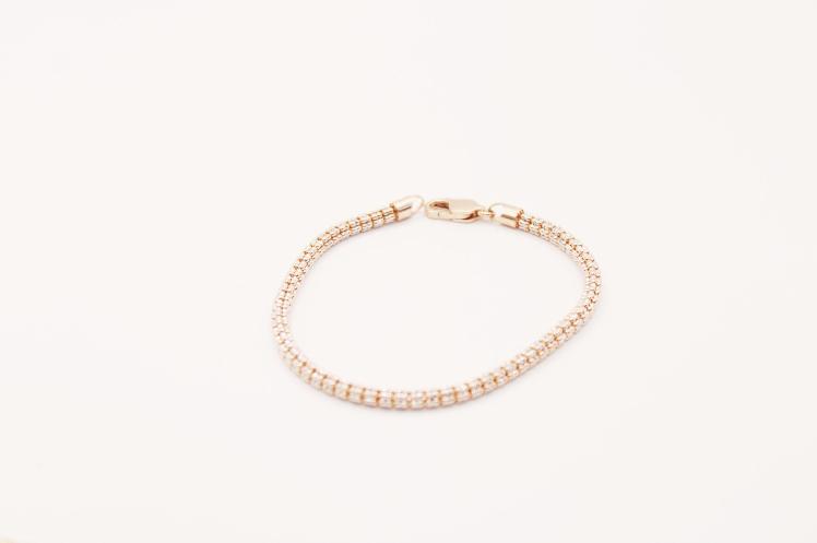 Rose Gold Moon Ice Bracelet 14k