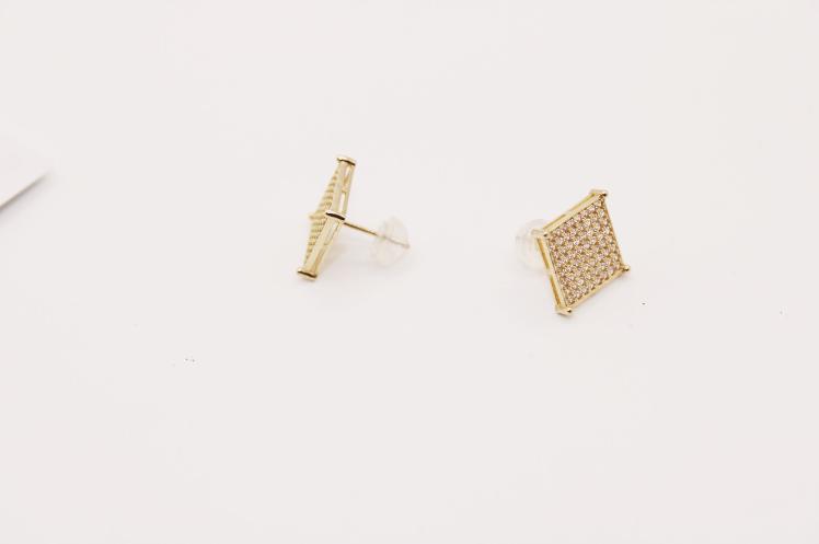 Big Earring Square 14k
