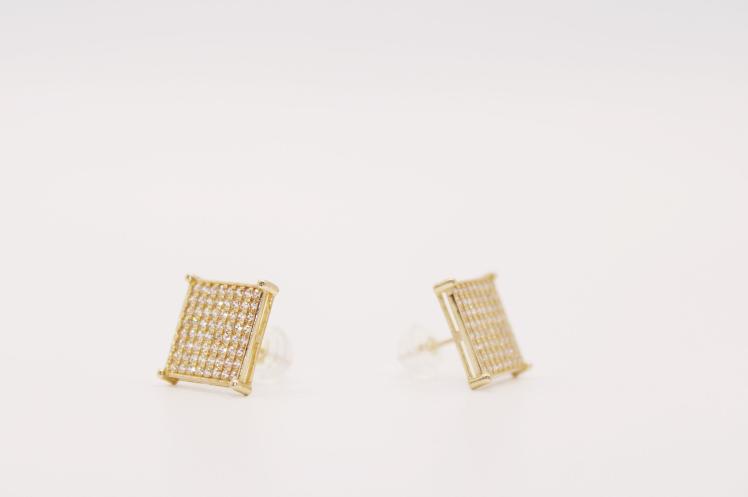 Big Earring Square 14k