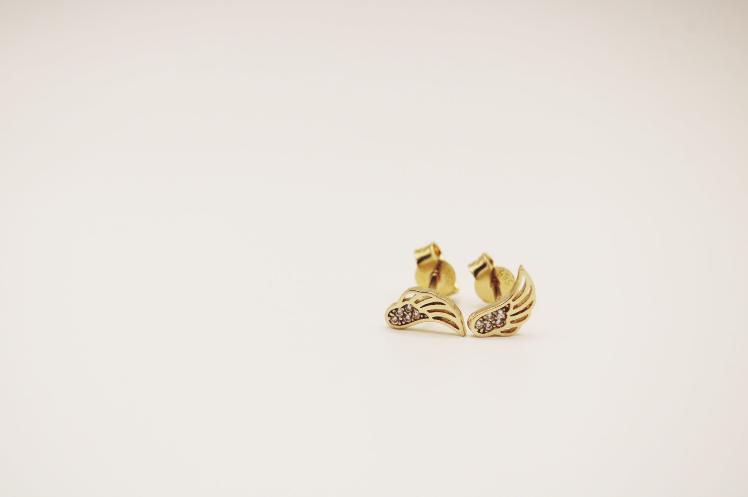 Small wings 14 Earring