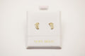 Small baby foot Earring 14k