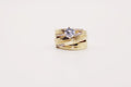 Wedding Ring Trio 14k forever engraved