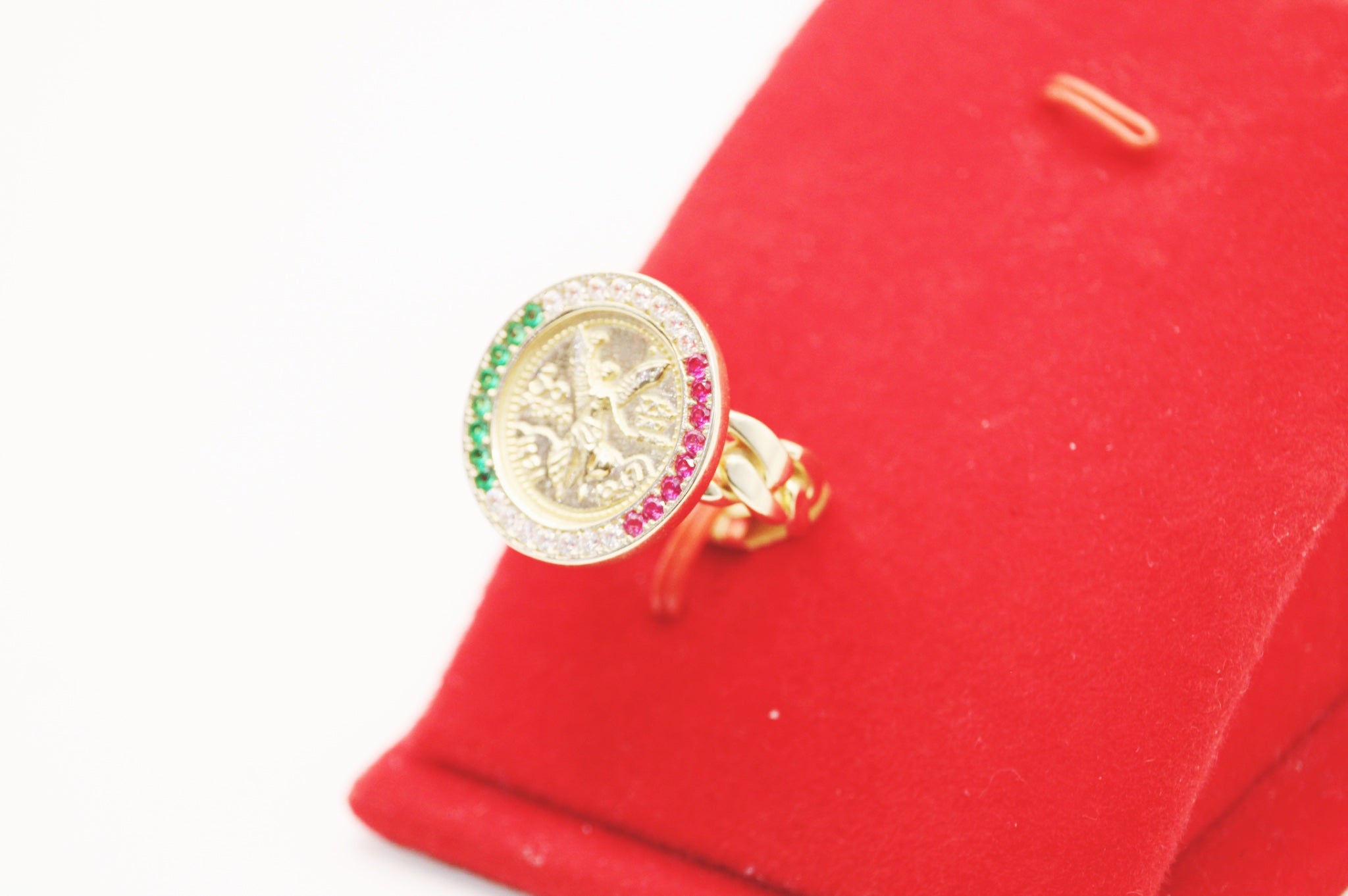 San miguel color Ring 14k
