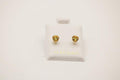 Screw Back Stud Earrings Yellow small 14k