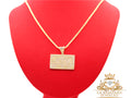 Moon ice chain card pendant 14k real gold