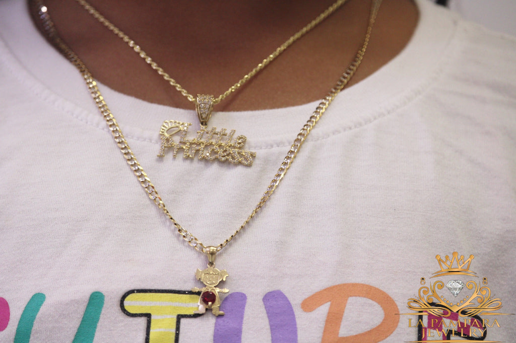 Princes pendant rope chain 14k chain