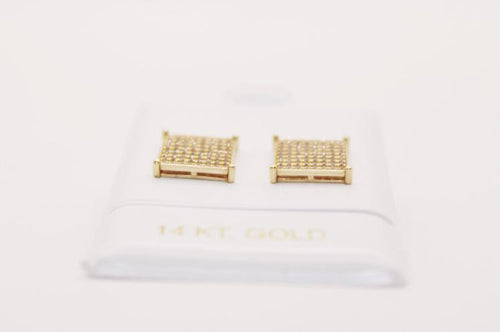 Big Earring Square 14k