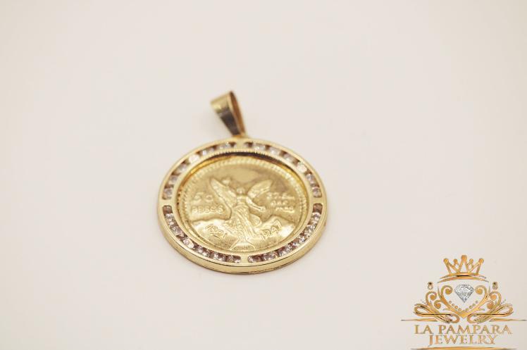 San Miguel Round pendant 14k