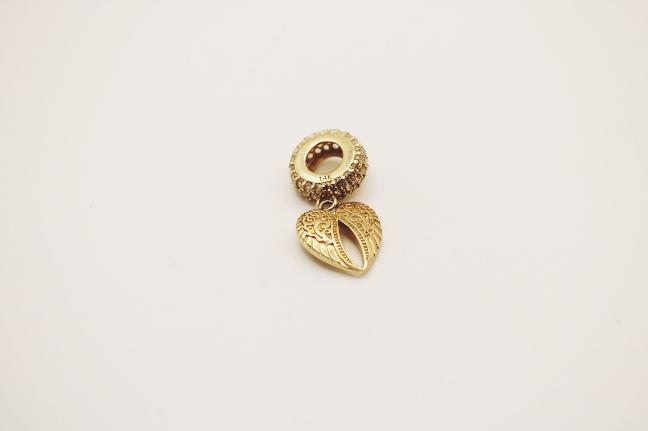 Wings Bracelet charm 14k