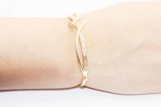 Nail women Bracelet 14k