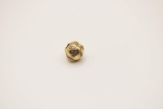 Flawer side charm 14k