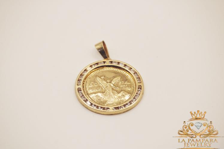 San Miguel Round pendant 14k