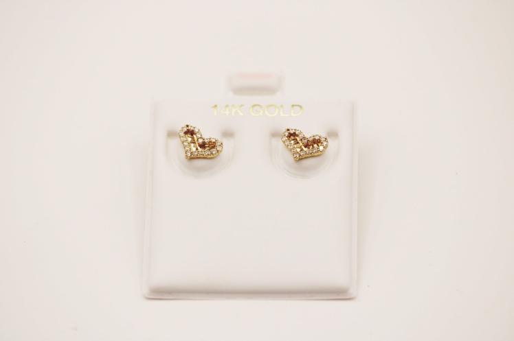 Hearth Earring 14k