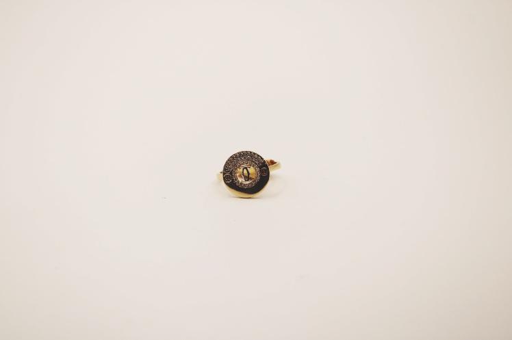 Circle women  ring 14k