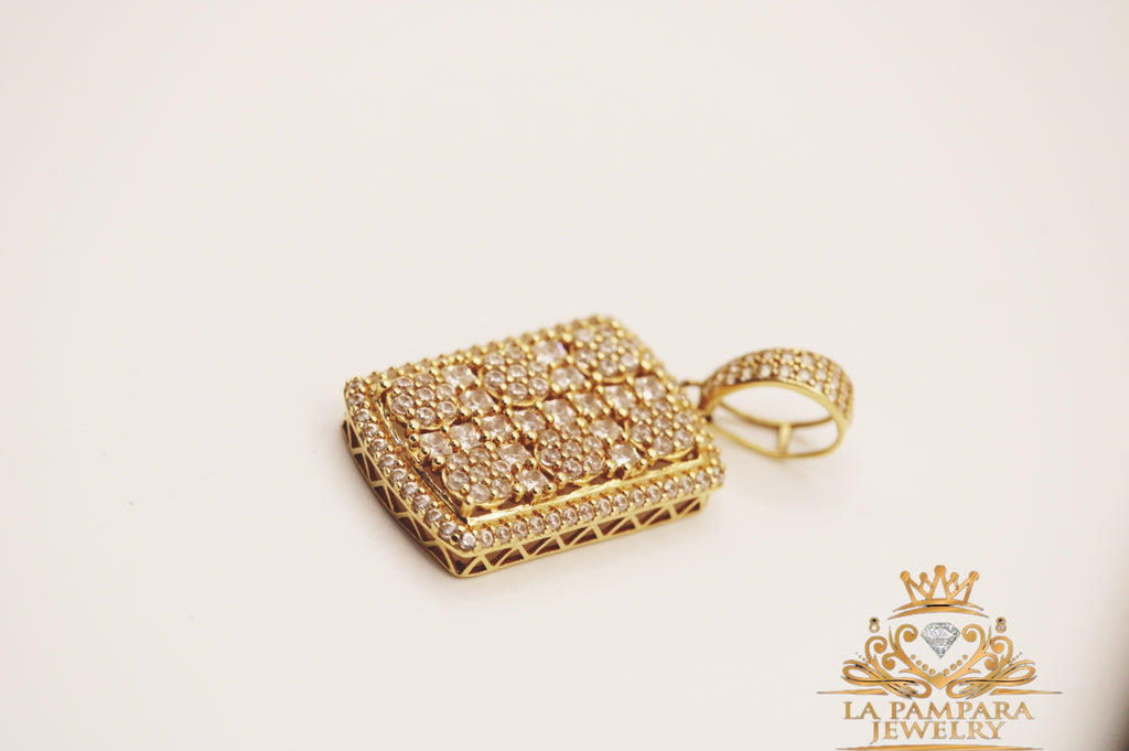 Fancy gold pendant 14k