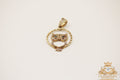 owl  small pendant 14k