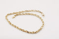 small Ankle Bracelet  Rope Link 14k