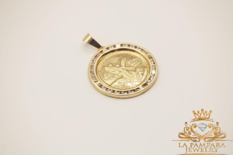 San Miguel Round pendant 14k