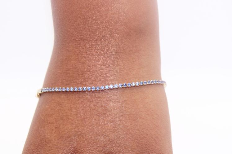 14k Blue CZ 14k Bracelet