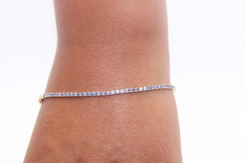 14k Blue CZ 14k Bracelet