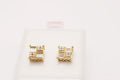 Tower style earring 14k