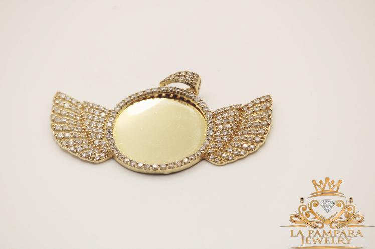 Medium size photo pendant Wings 14