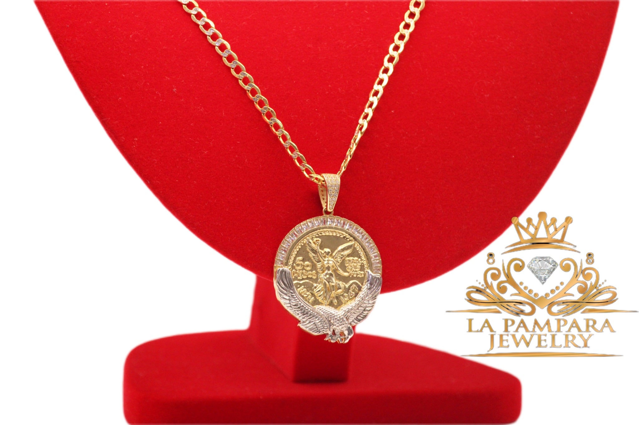 Rope chain san miguel pendant 14K