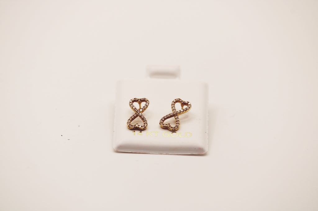 14k Infiniti Earring