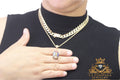 Italo choke rope chain set 14k real gold