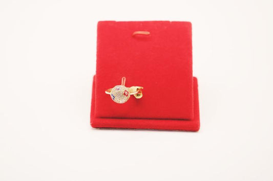 Round color women ring 14k