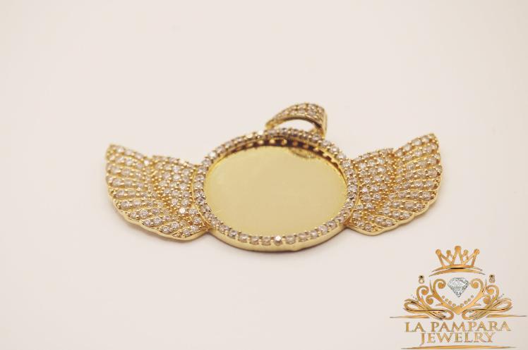 Medium size photo pendant Wings 14