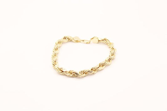 14k Rope Bravelet 7.5mm