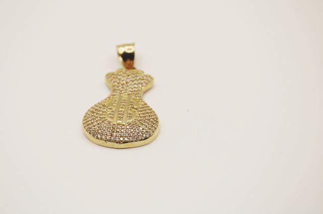 Money bag pendant 14k