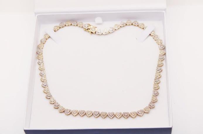 Heart choker 14 gold