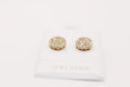 Round circle Earring 14k