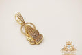Praying hands pendant 14k