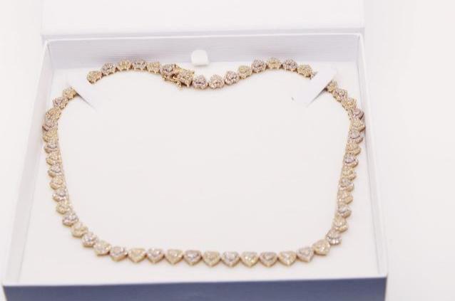 Heart choker 14 gold