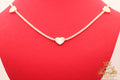 Fancy women heart choker 14k Real Gold