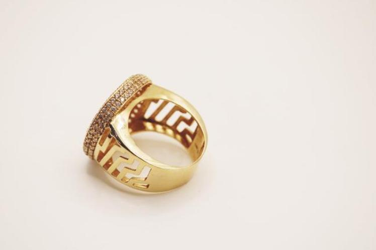 Big men Ring 14k Photo or Initial