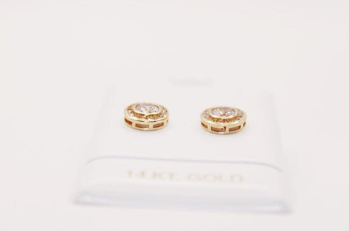 Circle double Earring 14k