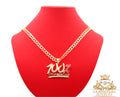 Cuban chain 100% domician pendant