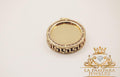 Small photo round pendant 14k